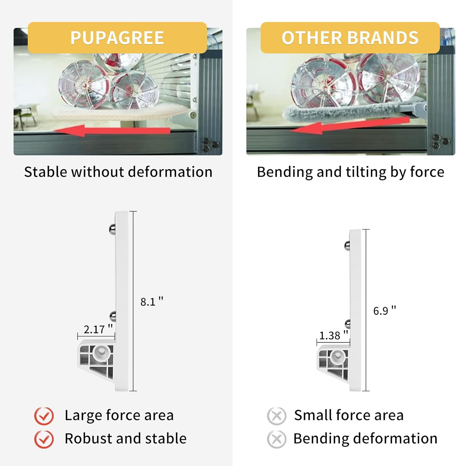 Cat Hammock,Cat Window Perch,Large Cats Window Cat Beds with 4 Suction Cups, image number 5