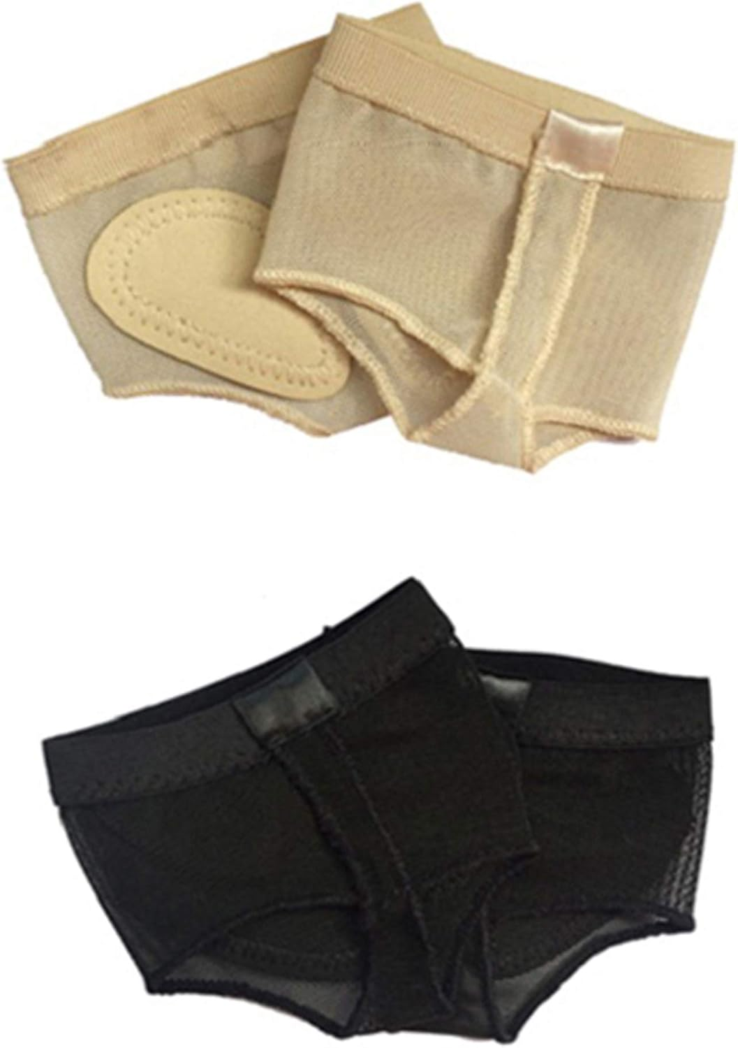 Wuchieal Women'S 2 Pairs Dance Paws Pad Foot Thongs Toe Undies Half Lyrical Shoes Socks