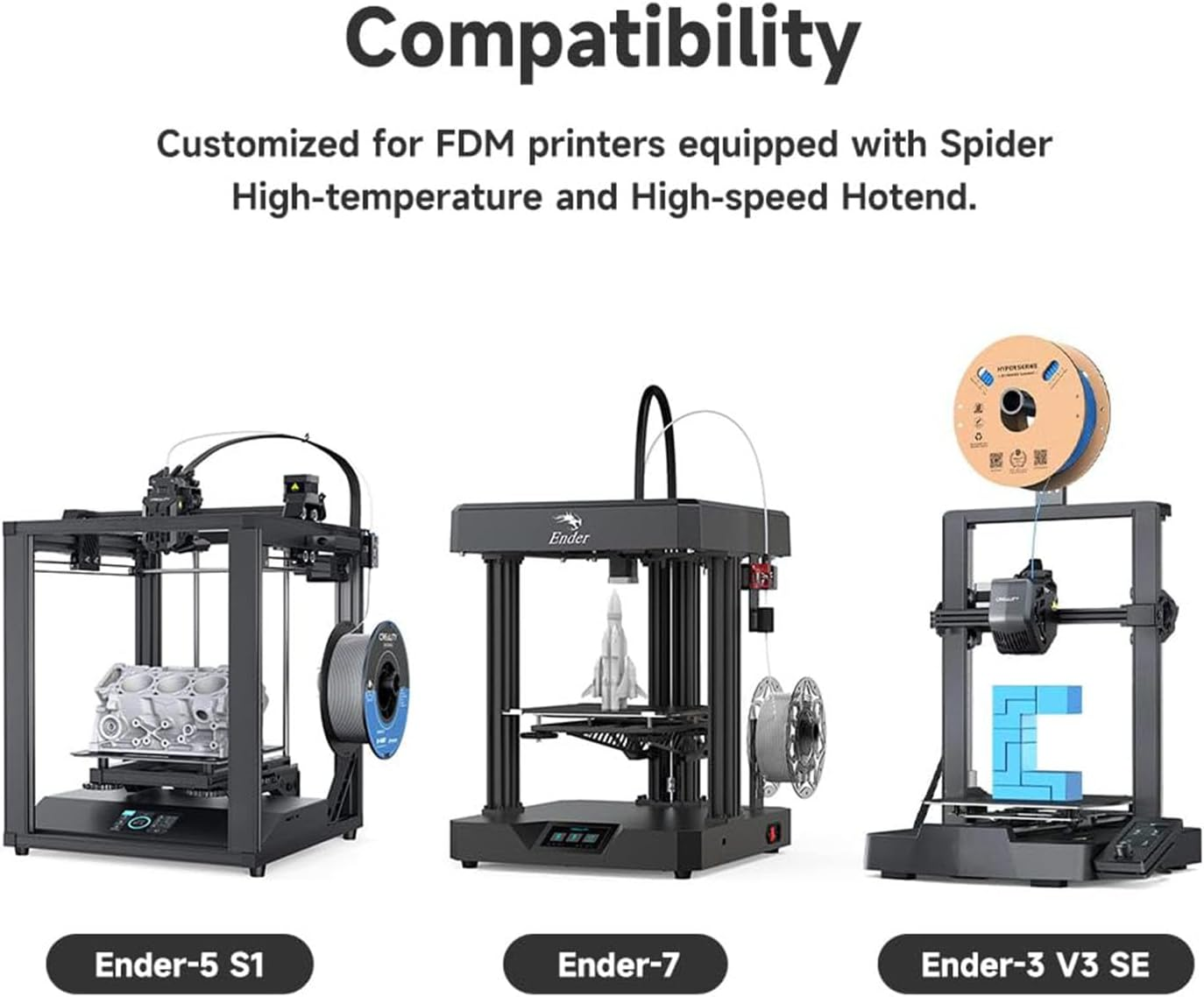 LEOWAY Ender 3 V3 SE Extruder Nozzles High Speed Brass Nozzle 3D Printer Accessories Extruder Nozzle for Ender-7/Ender-5 S1/Ender-3 V3 Se(8X0.4Mm+2X0.6Mm) image number 2