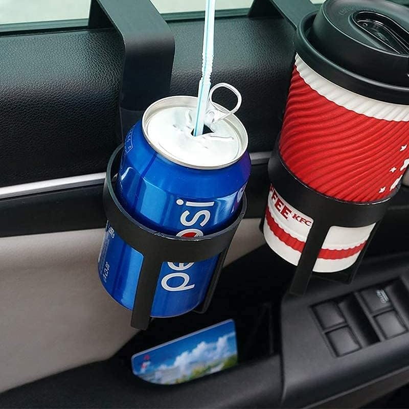 AIMALL 4PCS Universal Vehicle Car Truck Case Door Mount Drink Bottle Cup Holder Stand, Easy Installation, Fits Standard Cans and Bottles, Black image number 3