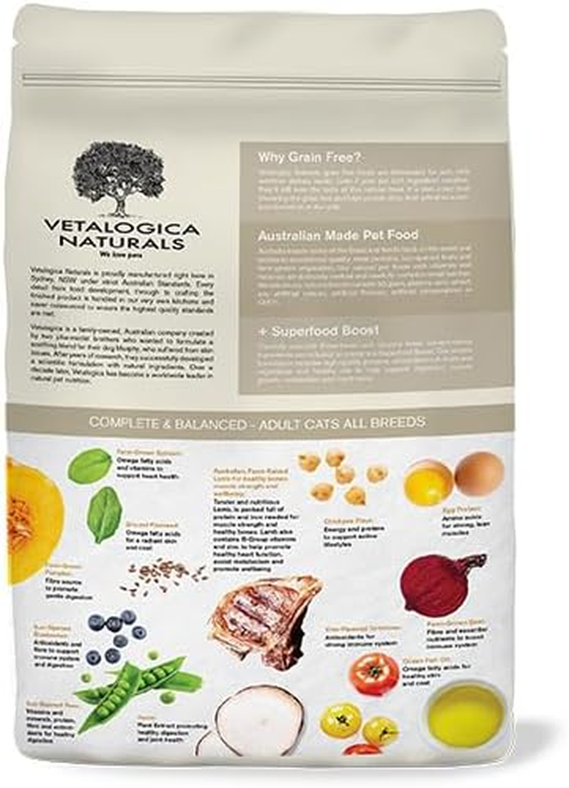 Vetalogica Naturals Grain Free Lamb Adult Dry Cat Food 3 Kg image number 3