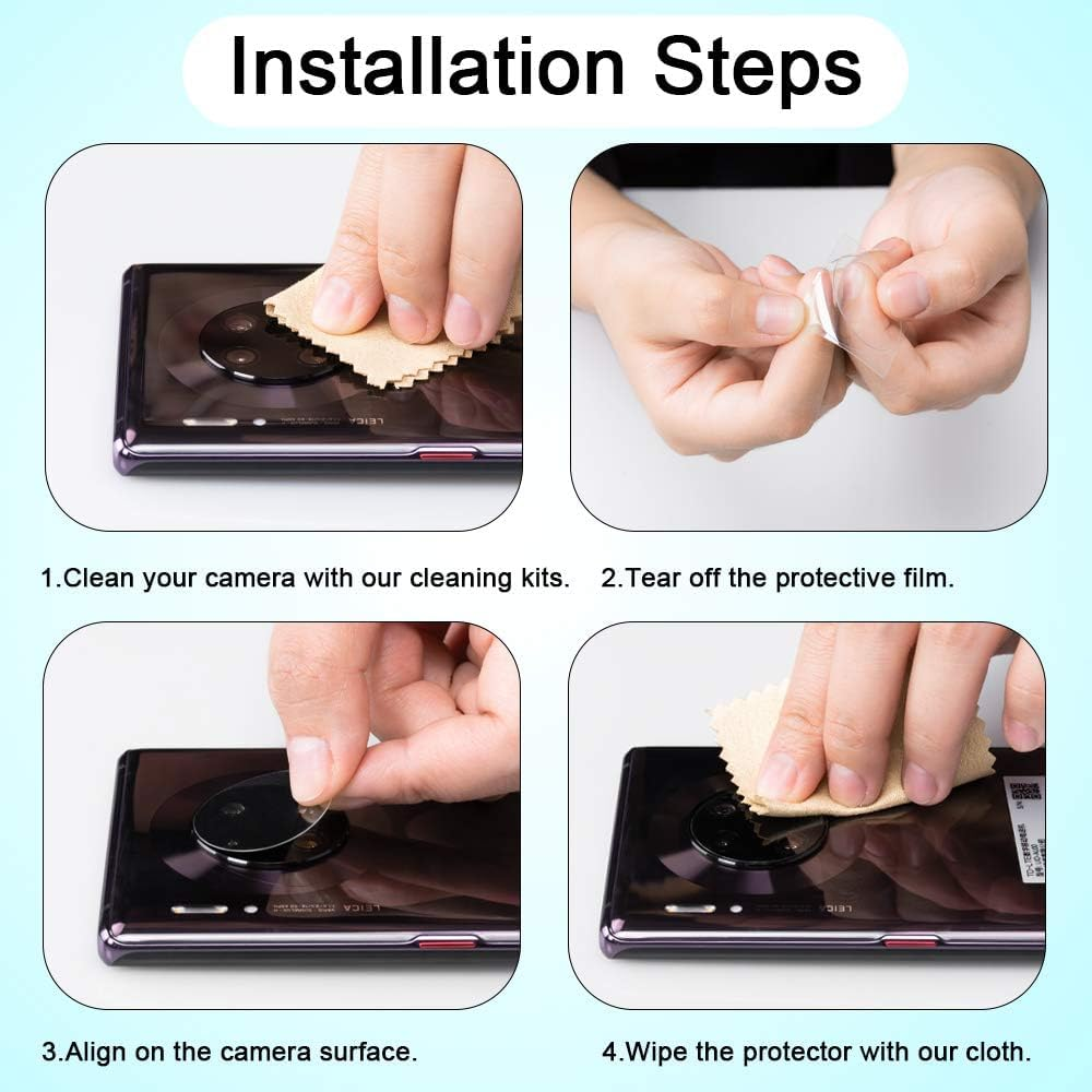 (3 Pack) Camera Lens Protector Compatible for Google Pixel 9 Pro 6.3 Inch (Not for XL Model) Case Friendly Tempered Glass 9H High Definition Microphone Cutout Anti-Scratch image number 2