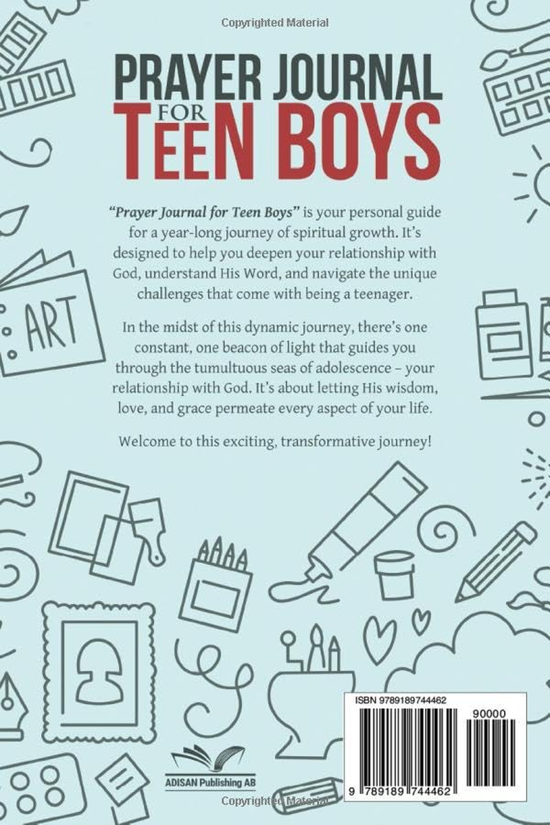 Prayer Journal for Teen Boys: 52-Week Scriptures, Devotions, and Journaling