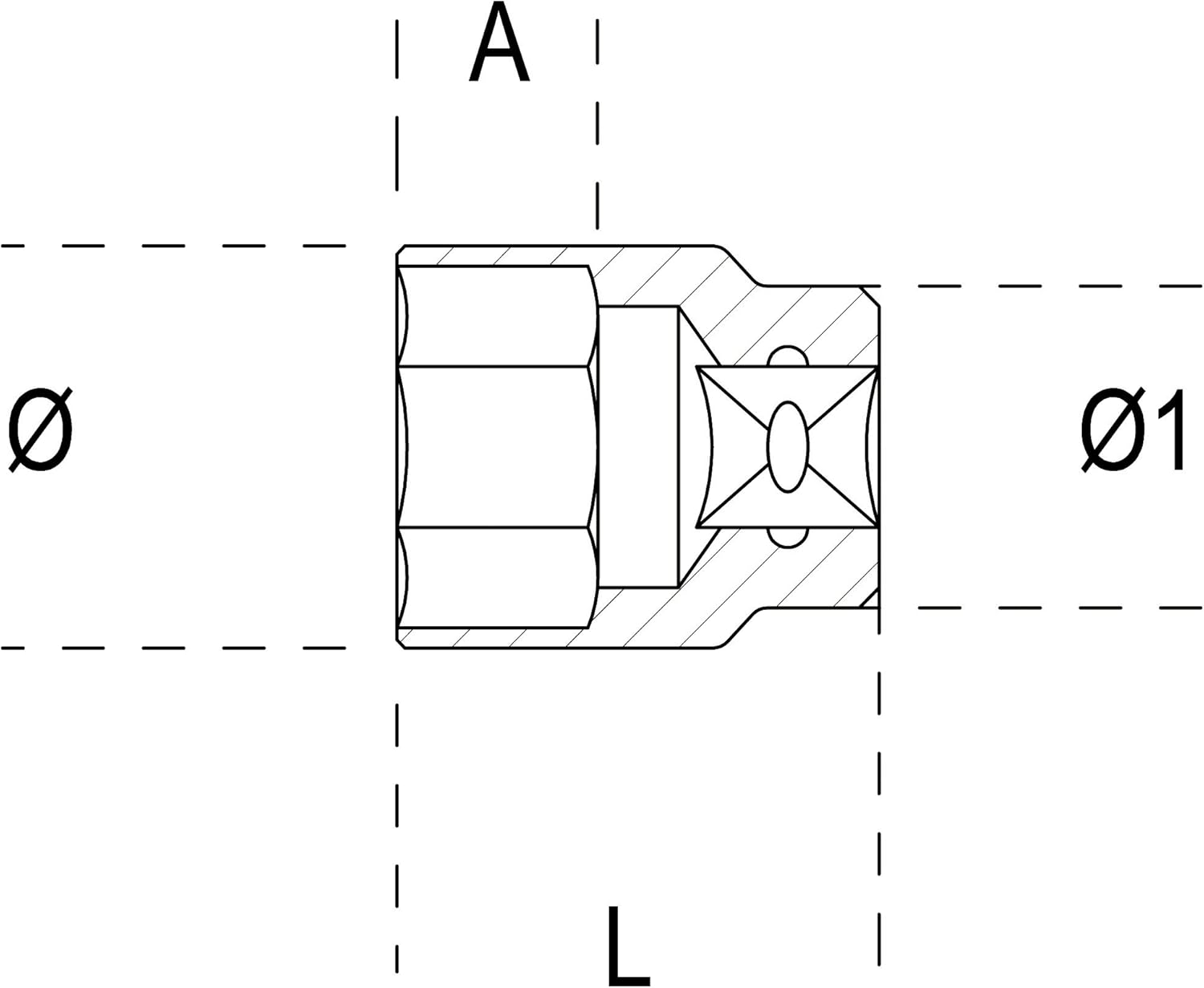 Beta 910A Hexagon Hand Socket, 6 Mm Size