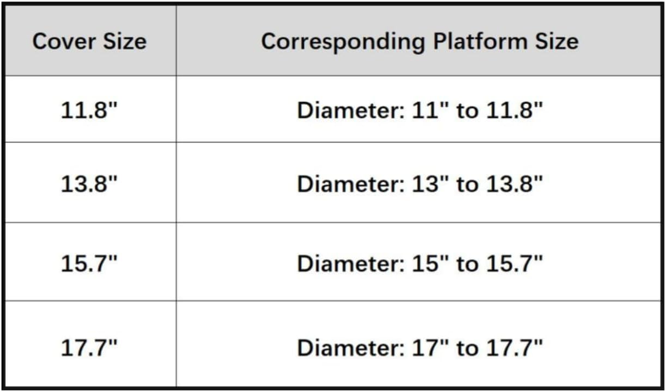 SHENGOCASE Cat Tree Tower Accessories Replacement Parts round Top Cushion Bed Cover for Cat Perch with Elastic Band (17.7", Beige) image number 4