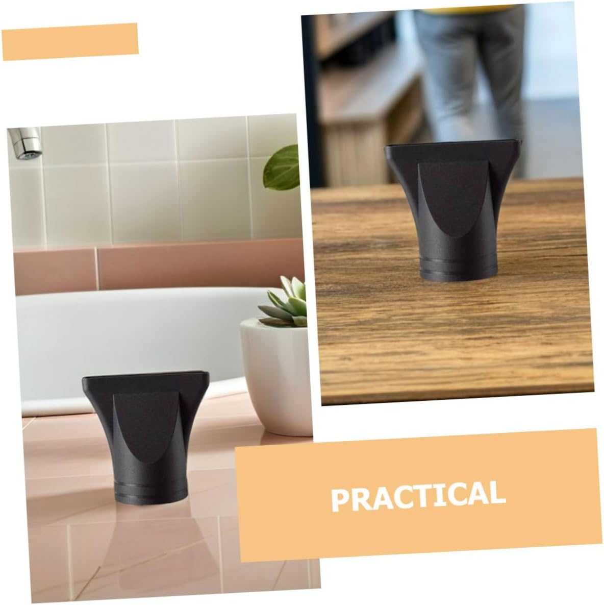 LOLIPPYY 4Pcs Professional Plastic Hair Dryer Nozzle Diffuser Hair Dryer Nozzle Attachment Concentrator Replacement Blow Flat Hairdressing Salon Styling Tool image number 5