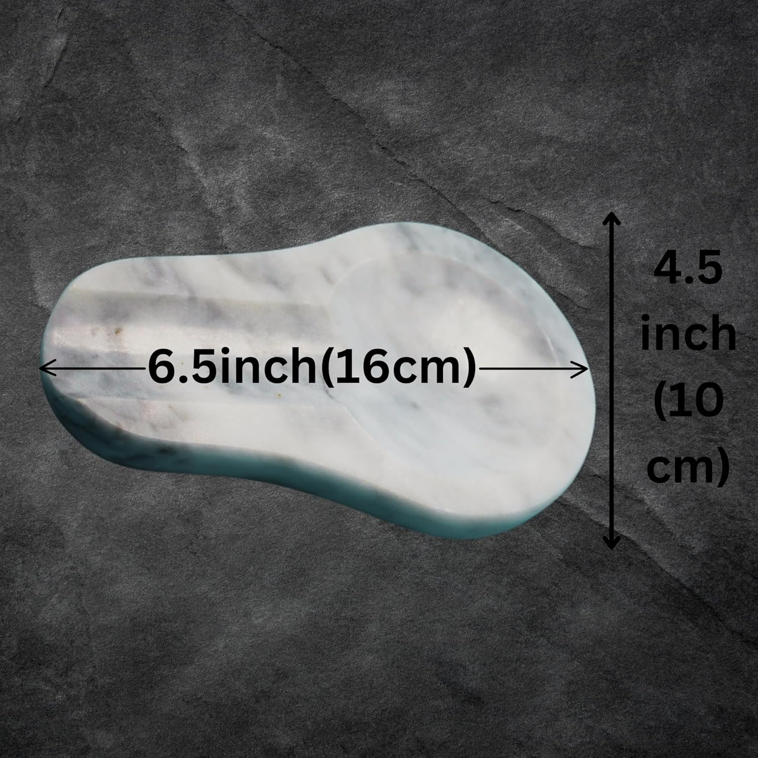 Marble Spoon Rest - Heat-Resistant, Spoon Holder for Stove Top - Kitchen Utensil Holder for Spoon, Ladle, Spatula & Other Accessories