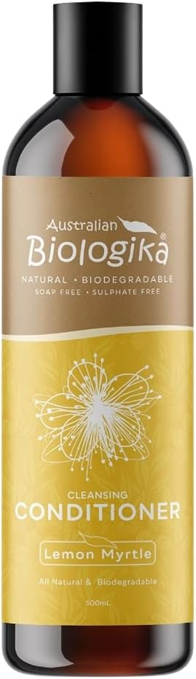 AUSTRALIAN ORGANIC BIOLOGIKA Lemon Myrtle Conditioner for Oily Hair 500 Ml, 500 Milliliters, Clear/Black