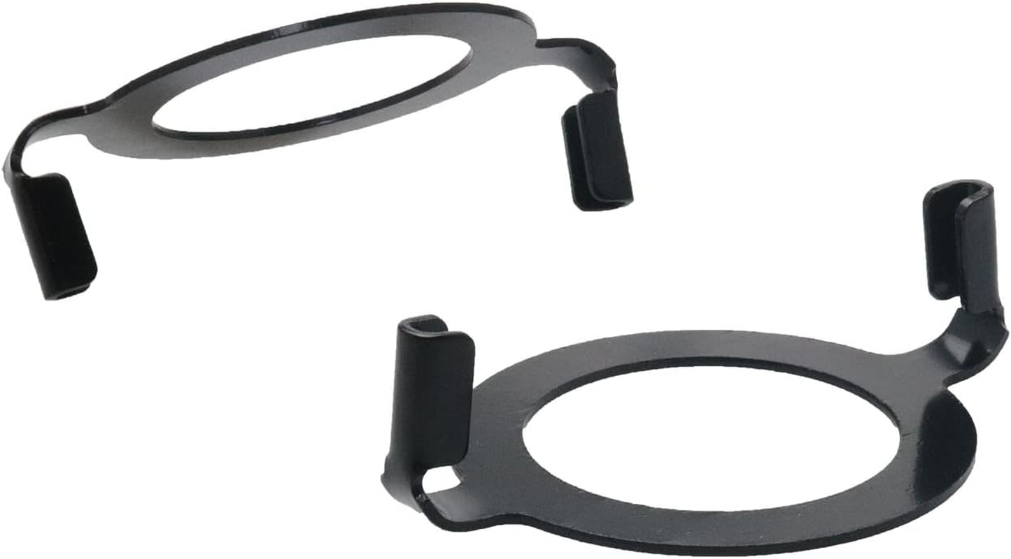 4PCS 1.65 Inches Socket Lamp Harp Saddle Base, Lampshade Holder Non-Slip Collar Ring Adapter for E27 Threaded Base, Black