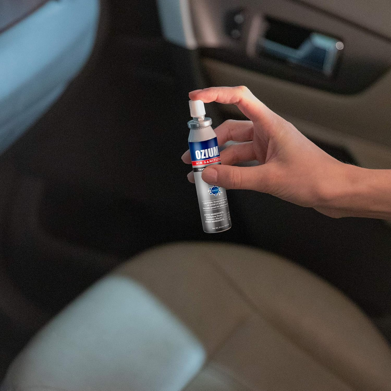 Ozium Air Sanitizer and Odour Eliminator New Car Feel Spray 99 G