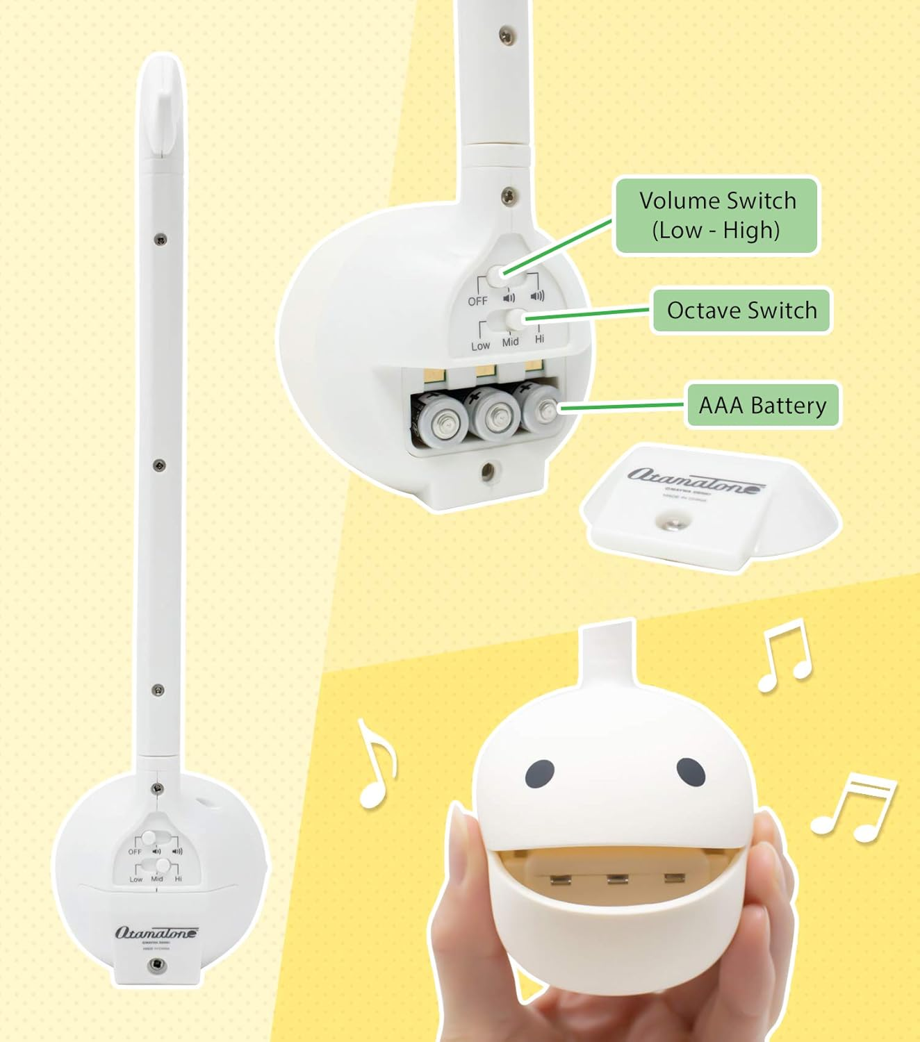 Cube Otamatone (White) image number 5