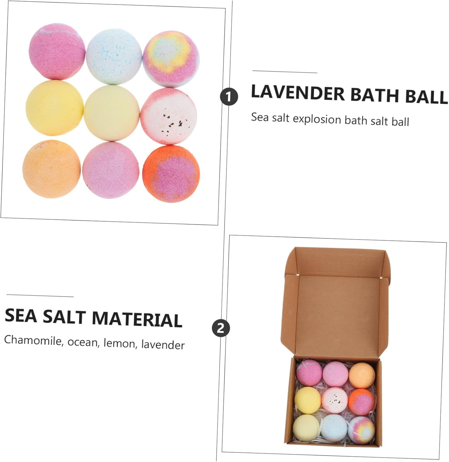 HONITANO Aromatherapy Gift Spa Birthday Salt Lavender Shower Steamer Bomb Bath Bathbomb Product Set Soak Magnesium Colour Essential Pack Bomb Relaxation Luxury Girl Skin Color Accessory Booms Beads -Bombs Glitter Tablet Soft Sensual Stuff Ball Foam Potion Salts Soap Tub Kit Bead -Bombs Gift Light Epsom Make Net 7Pcs Planet Tool Dr Filter Theme Hello Teenager image number 5