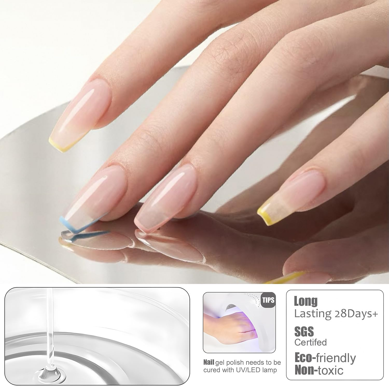 Vishine 12 Colors Soak off Gel Polish Collection, Longwear Nude Pink Shades Gel Nail Polish Set, High-Glossy Soak off UV LED Gel Polish Kit with Base Top Coat,Matte Top for Nail Art 8Ml image number 6