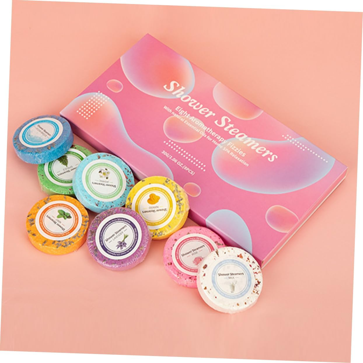 Aromatherapy Bath Tablets 8Pcs Essential Oil Shower Drops for Relaxing Spa Experience for Hotels and Home Baths image number 6