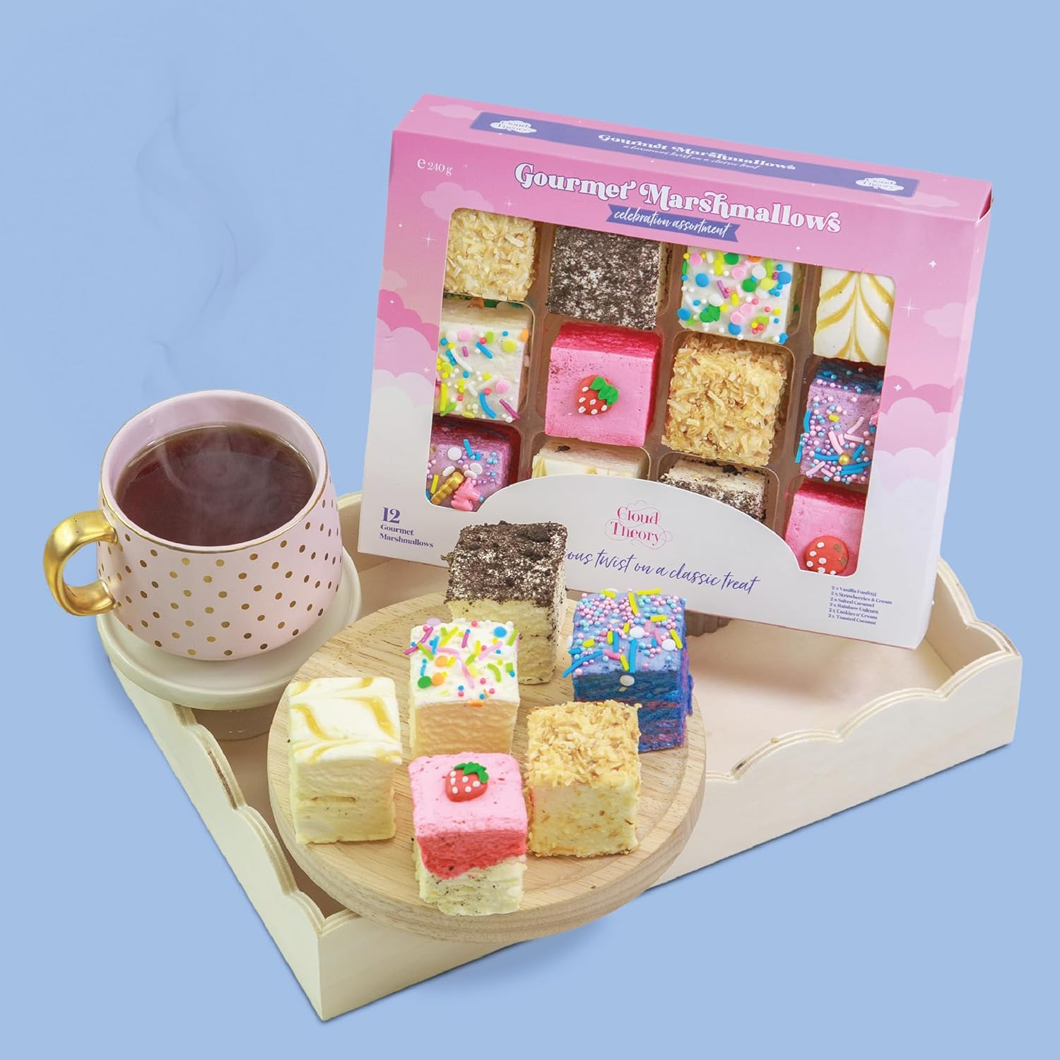 Cloud Theory Celebration Assortment Gourmet Marshmallow Pack (12 Piece Box) image number 3