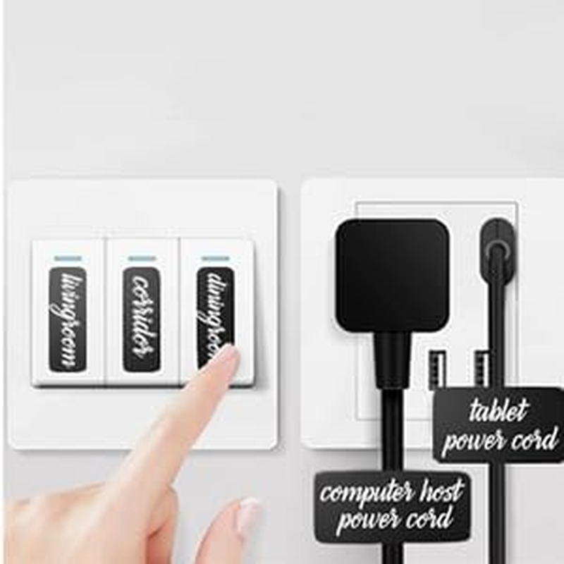 230PCS Chalkboard Labels 2 Size Reusable Waterproof Chalk Sticker Labels with 1 Chalk Liquid Marker for Jar Storage Bins Bottle Craft Kitchen Pantry Office, Rectangle Black (35X55Mm, 50X75MM) image number 3