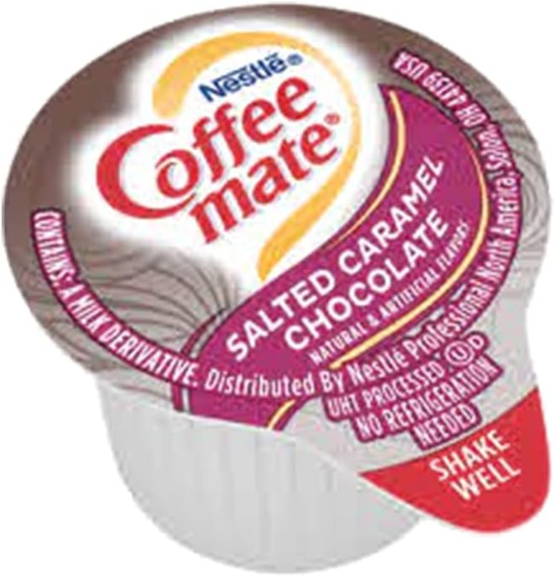 Coffee Mate Salted Caramel Chocolate 50 Single Serve Portions Liquid Coffee Creamer 18.7FL Mini Cups image number 5