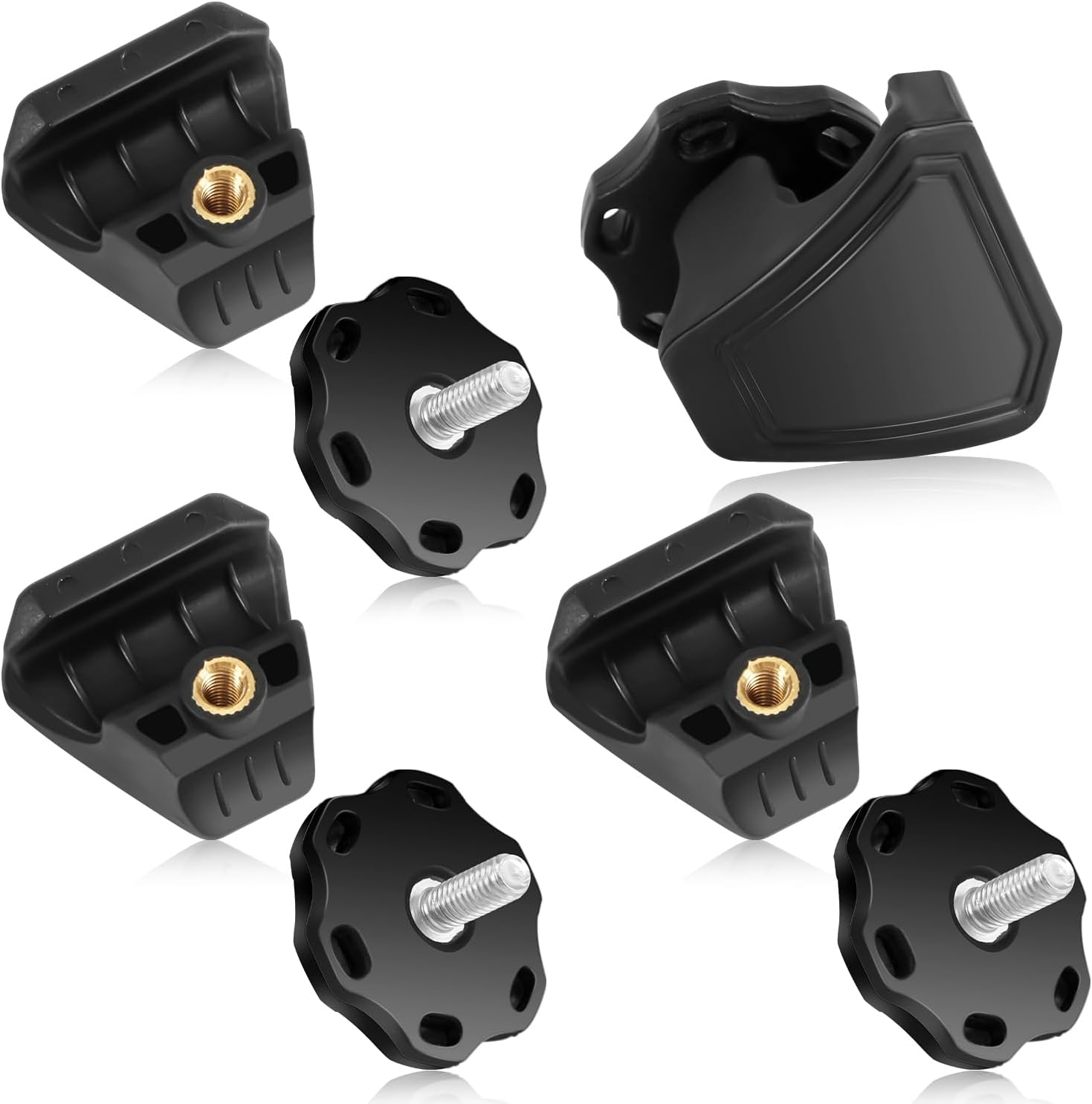 4 Pcs Football Helmet Clips, Football Visor Clips Helmet Screws Fasteners Football Helmet Accessories for Helmet Visor Quick Fix image number 1