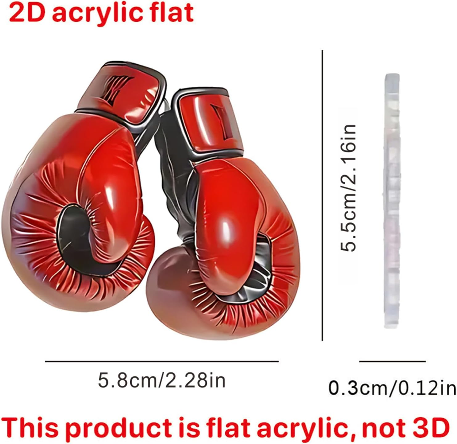 Boxing Gloves Charm Keyring - Bag Charm Ornament Boxing Gloves Shaped,Exquisite Creative Accessories for Adults Teen Kids Friends Car Ornament Decoration image number 2