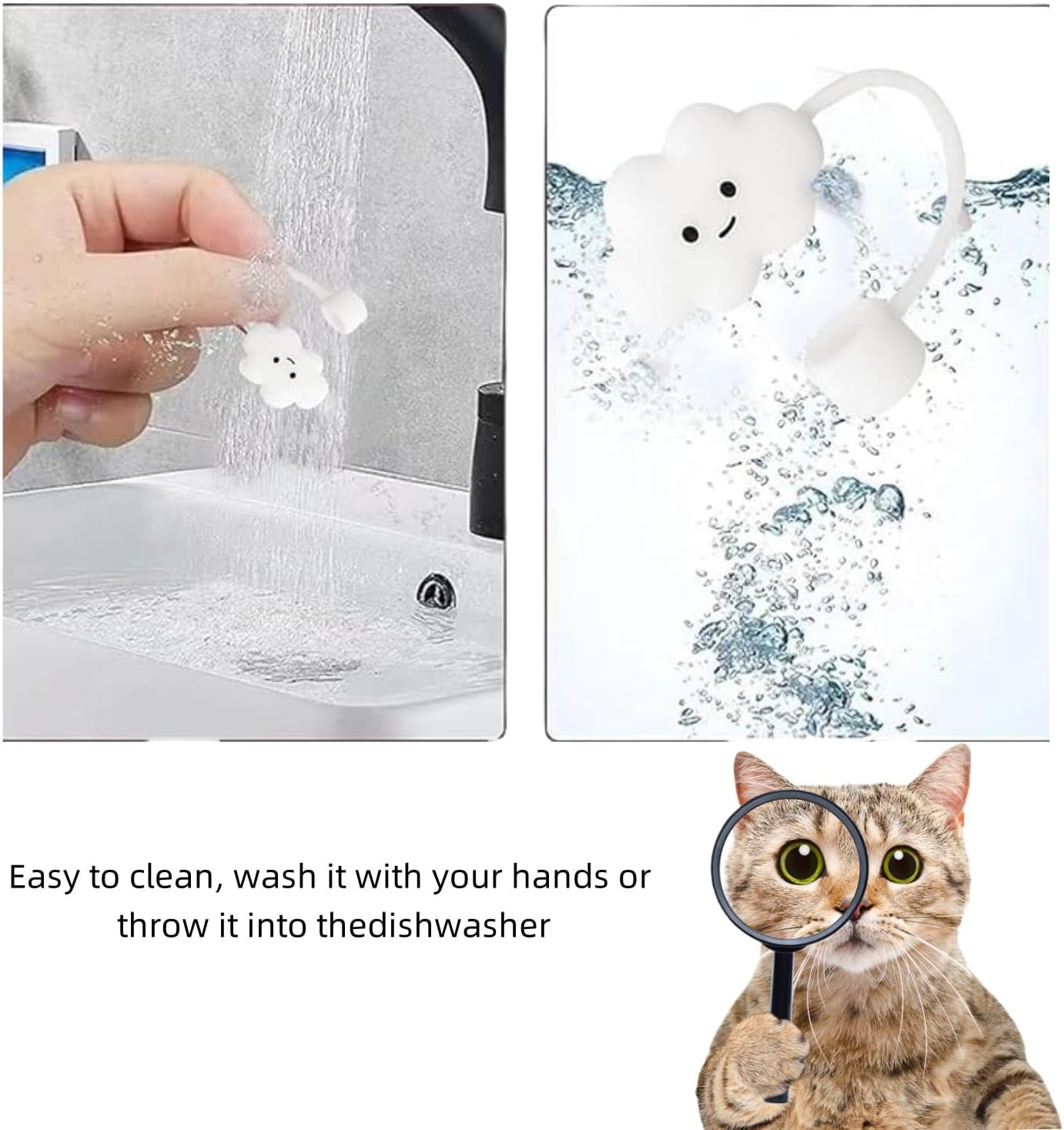 8 Piece Silicone Straw Cap, 10Mm Thick, Suitable for 30/40-Ounce Stanley Cups, Reusable Straws Cover Cap - 8-Piece Set Of Star Rainbow Cloud image number 4