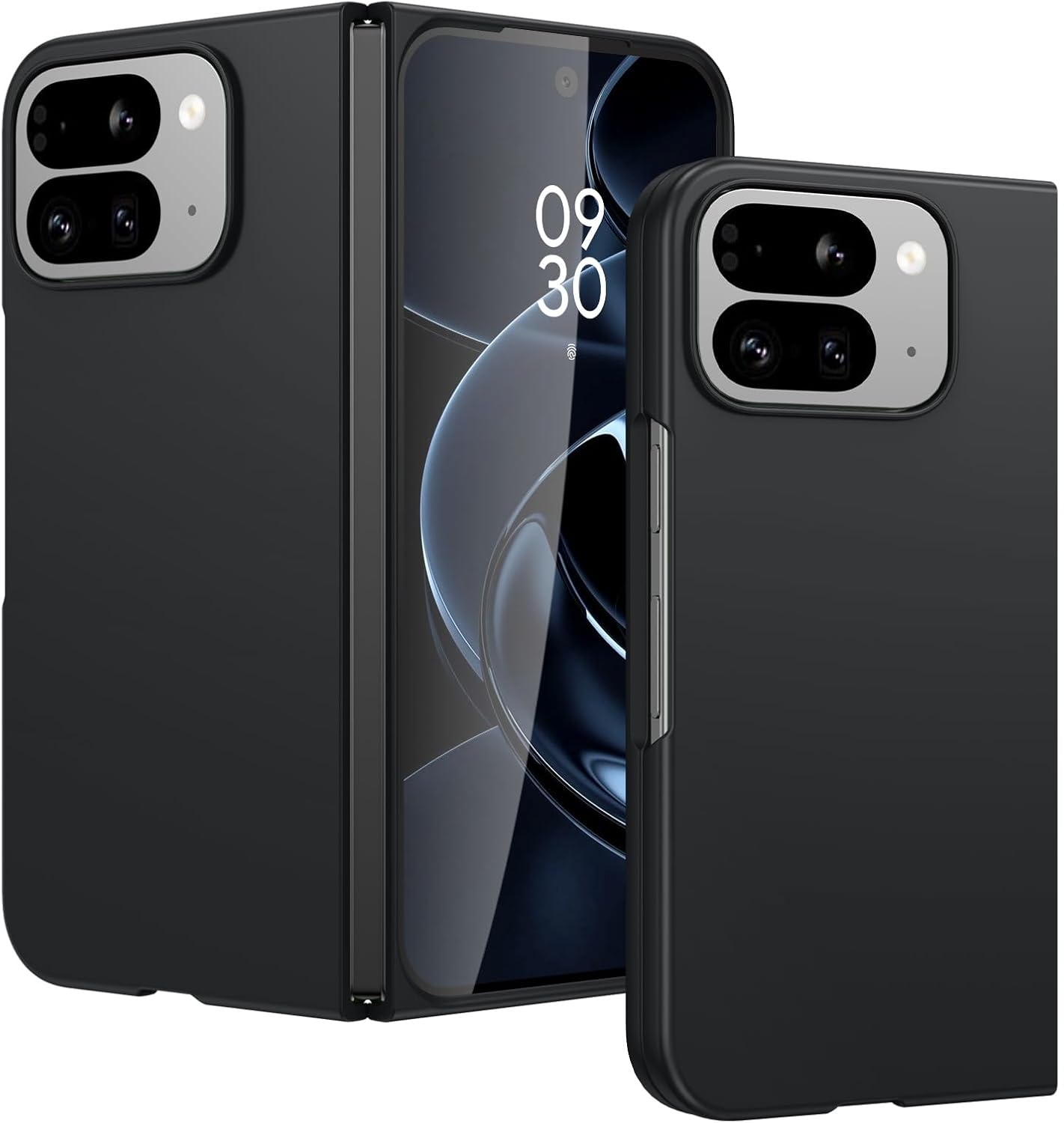 DUEDUE Case for Google Pixel 10 Pro Fold with Screen Protector, Military-Grade Shockproof Protective Slim Anti-Fingerprint Resistant Hard PC Protective Cover for Google Pixel 10 Pro Fold, Black image number 5