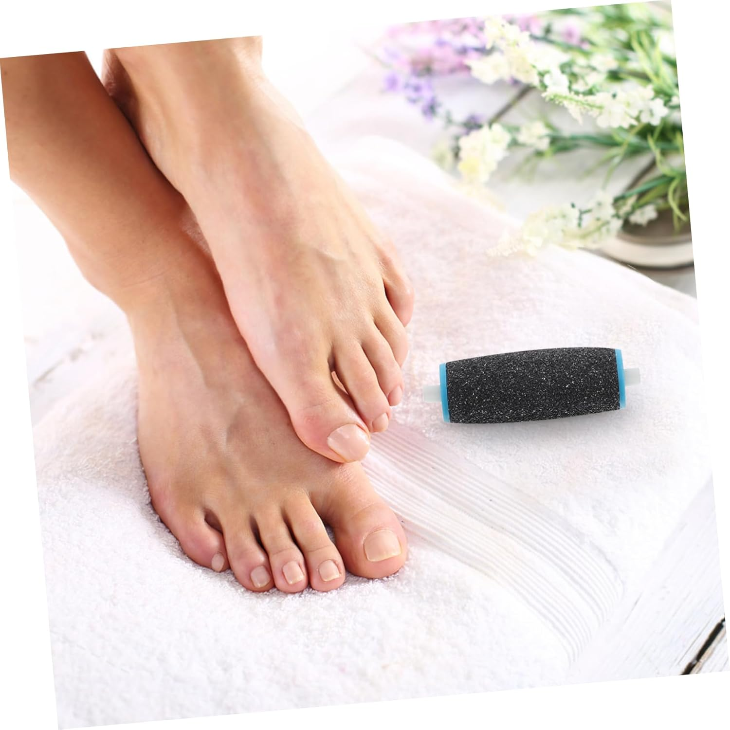 COLLBATH 10Pcs Foot File Replacement Heads Callus Remover Roller for Pedicure Accessories Dead Skin Removal Tool