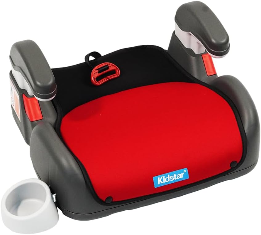 Safety Chair Toddler, Ergonomic Kids Seat with High Elastic Sponge & PP, SGS Certified, Flame Retardant Fabric & Seatbelt Buckle (Red) image number 3