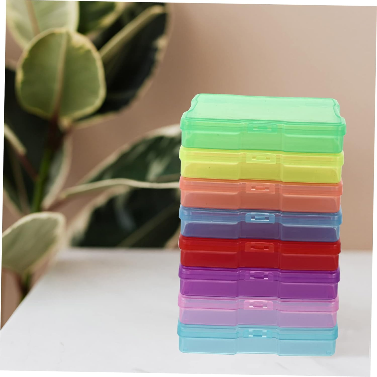Uonlytech 8Pcs Photo Storage Box for Photos Holding Case Household Jewelry Box in Plastic Material for Organiser Needs image number 4