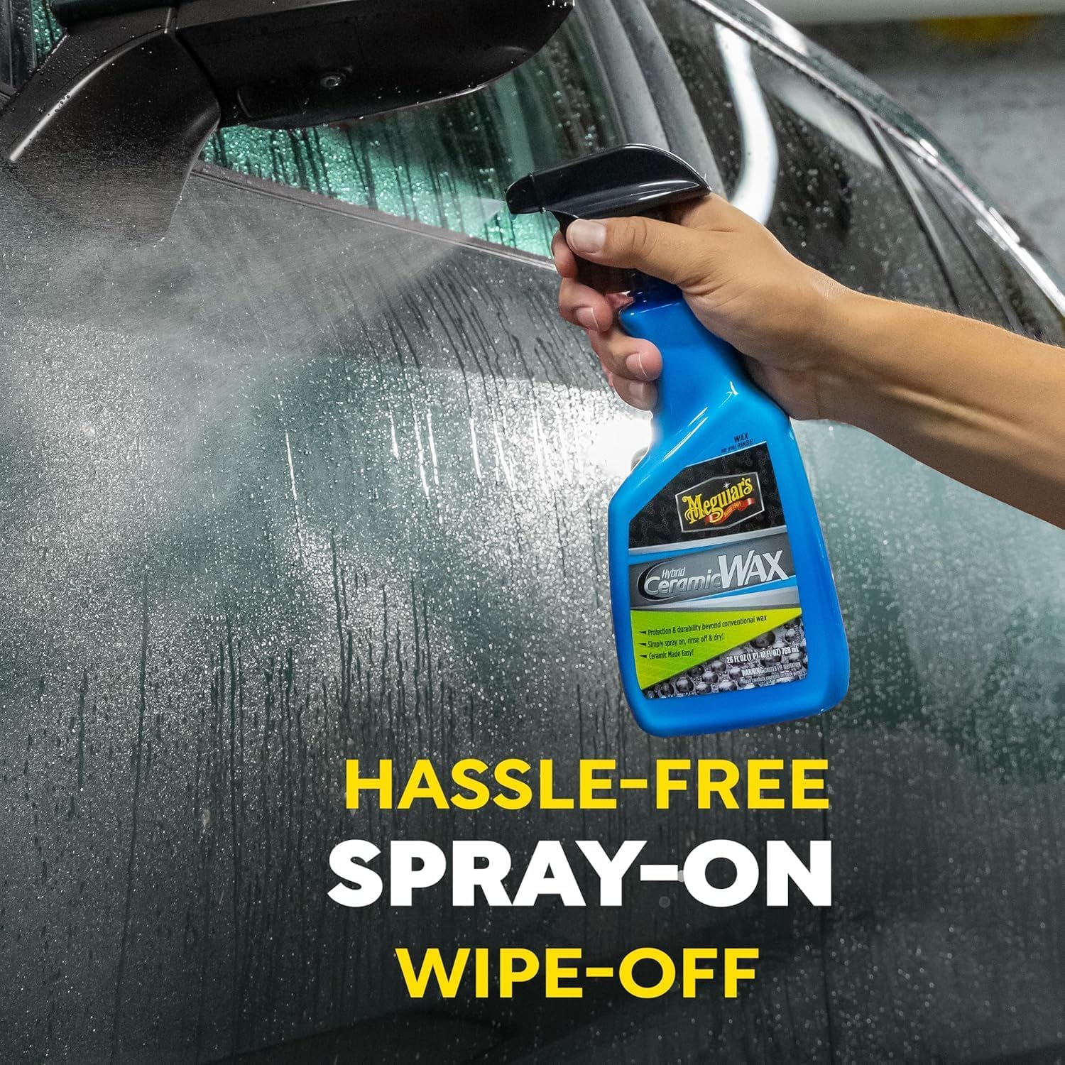 Meguiar'S Hybrid Ceramic Wax 768Ml - Easy-To-Use Spray Wax for Car Detailing with the Superior Protective Power of Advanced Sio2 Hybrid Barrier Technology - G190526EU image number 6