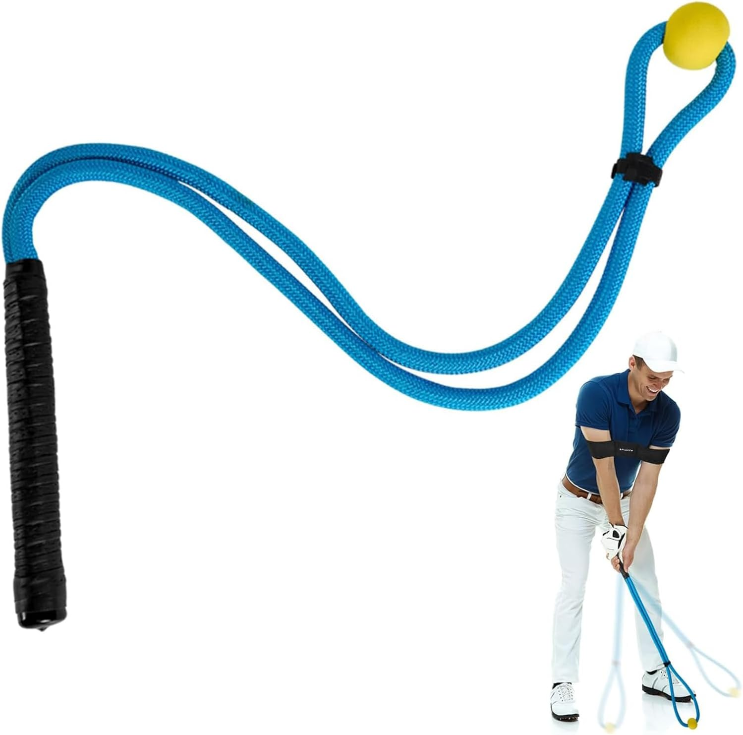 Golf Swing Trainer, Golf Swing Training Aid Rope Golf Swing Training Aid to Improve Swing Speed ​​Lag Rhythm Armband for Golf Beginners image number 6