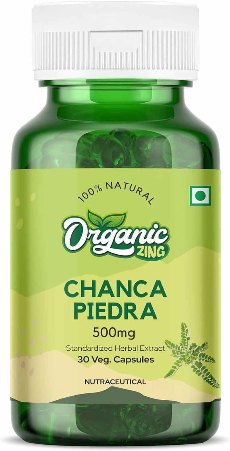 Organic Zing Chanca Piedra Capsules - 30 Capsules | Plant-Based Capsules for Everyday Use image number 3