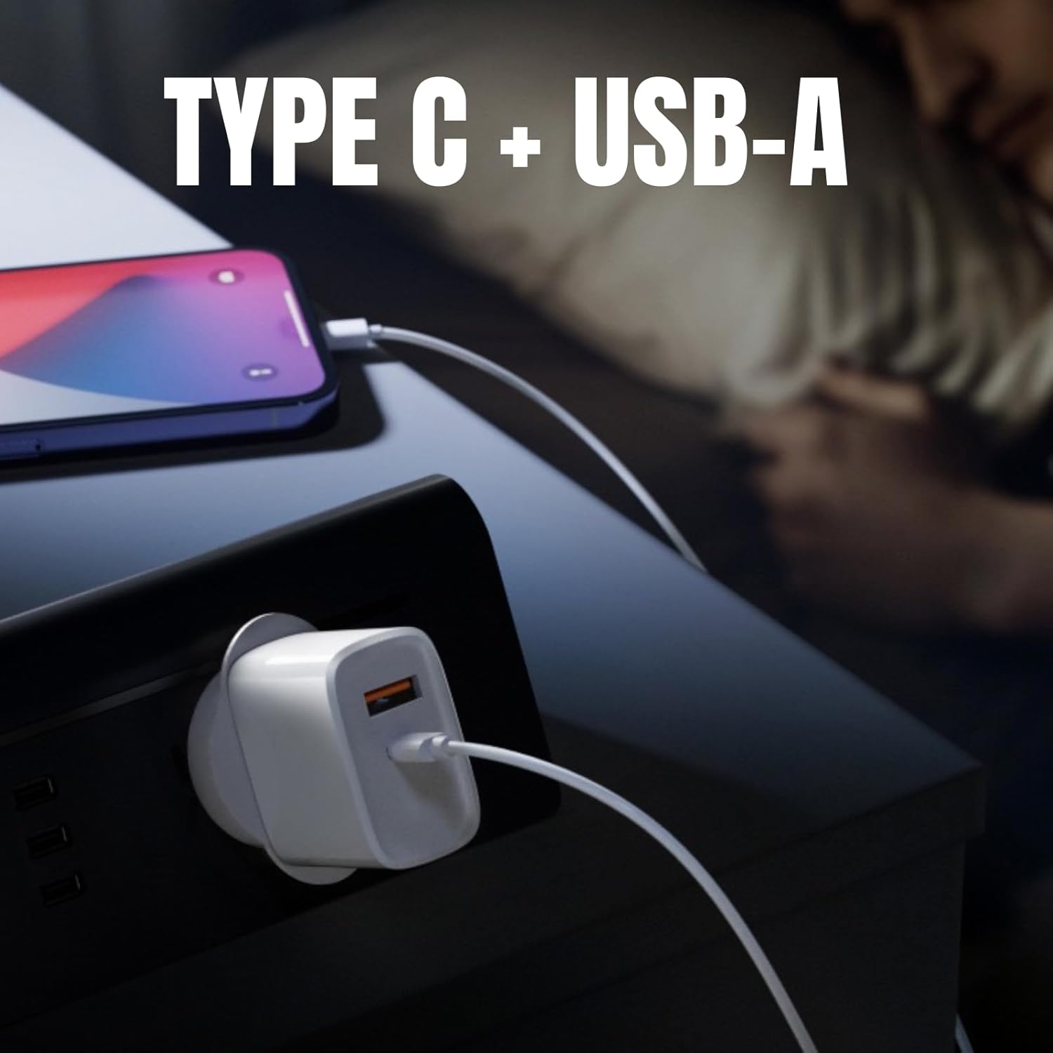 2-Pack 20W USB C Fast Charger, Dual Ports USB Fast Charger AU Plug, JOMWEN Wall Charger with PD 20W USB-C Port and QC3.0 18W USB-A for Iphone 16/15/15 Pro/14/13/12, Ipad, Galaxy S24/S23, Pixel 9 image number 4