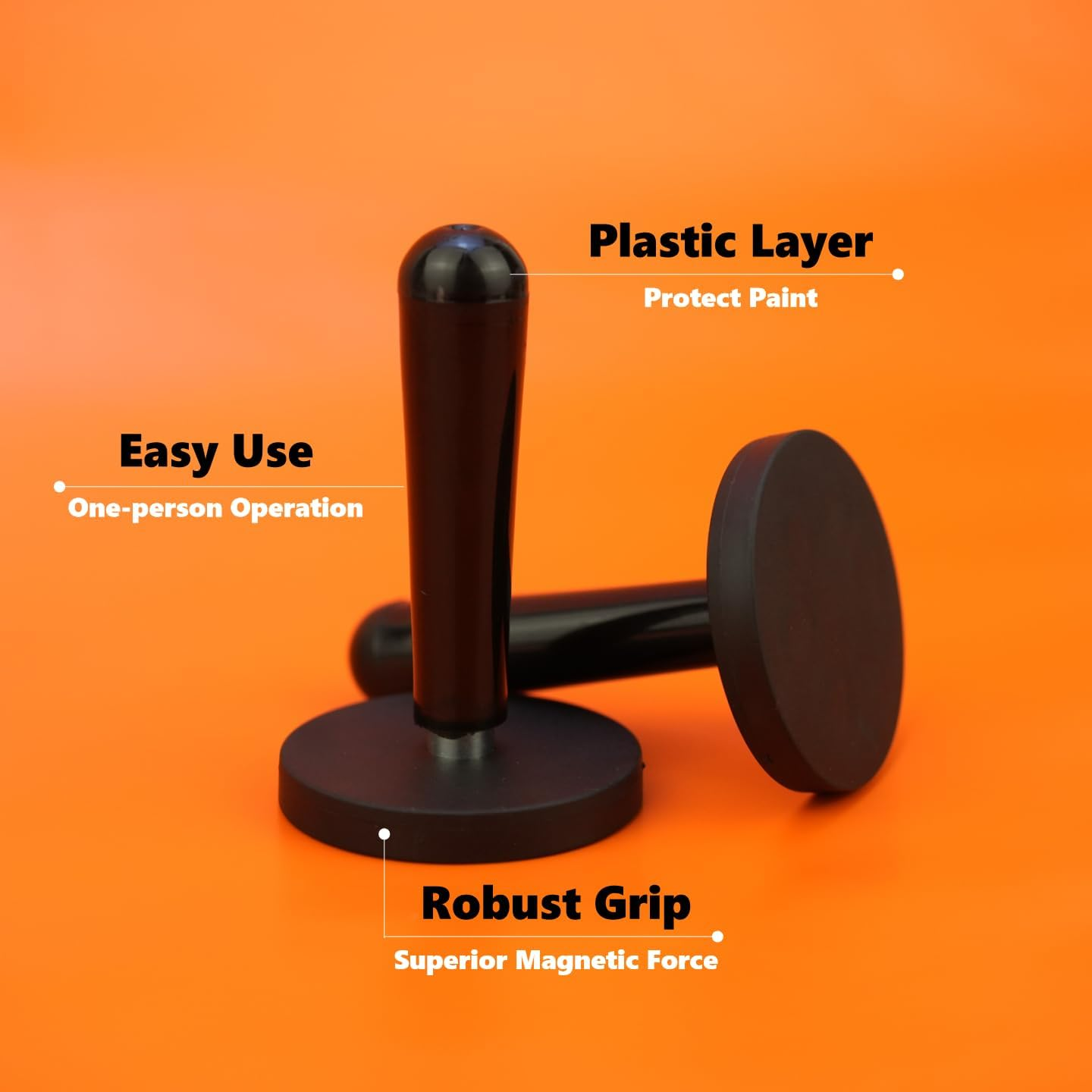 Vehicle Vinyl Wrap Kit, Window Tint, Wallpaper Scraper, Rubber Squeegee, Spray Bottle, Gloves, Auto Edge Trimmer Bulk, DIY Knife, Cutter, Car Solar Film Installation Tool, Black&Orange, 22In1 image number 1