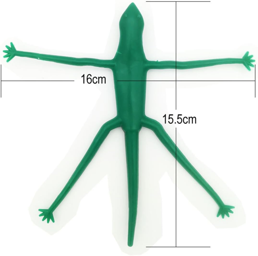 LALAFINA 5PCS Cartoon Animal Garden Ties Lizard Style Green Plant Support Bands Reusable Tree Branch Organizers for Gardening and Decorative Use image number 1