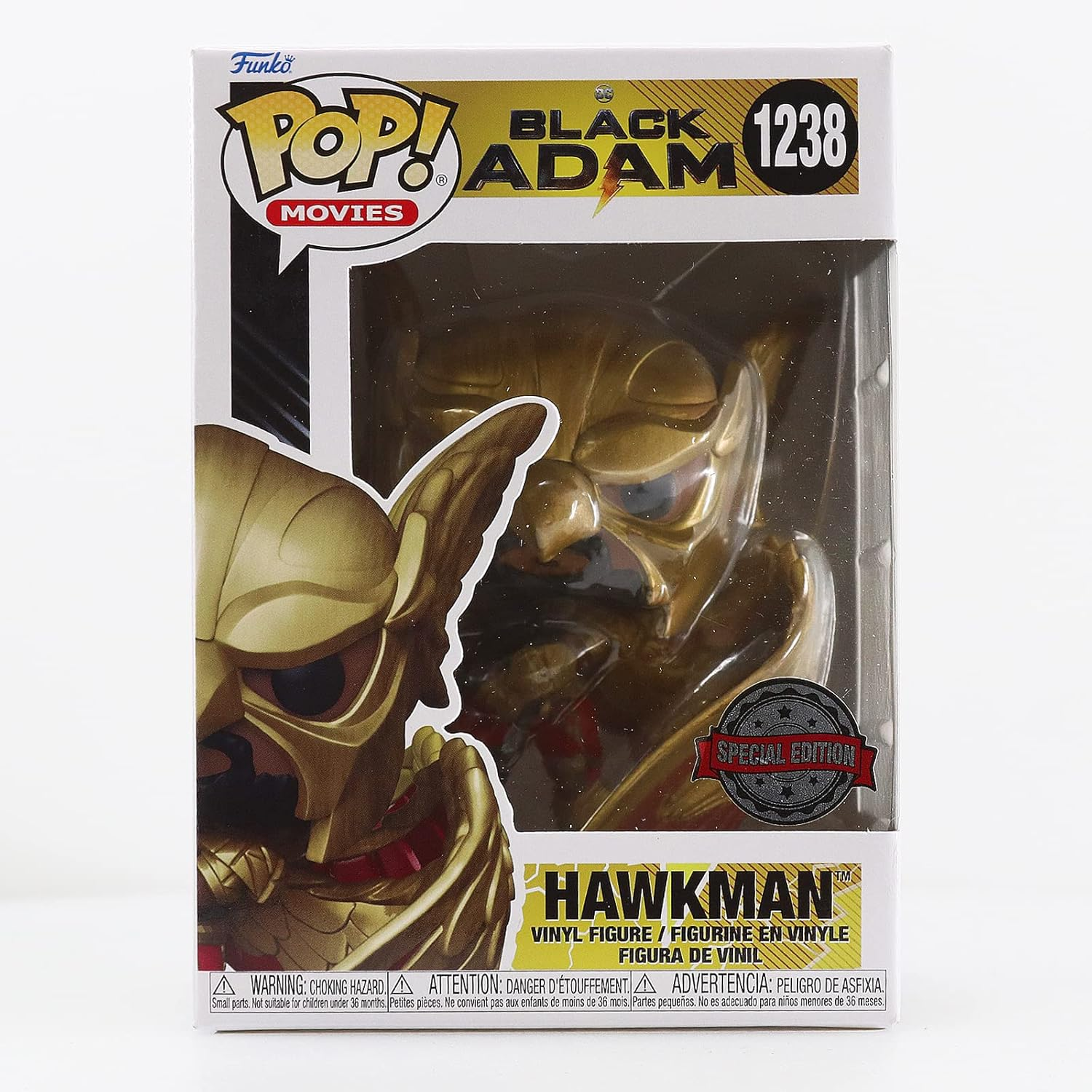 Funko Pop! Black Adam (2022) - Hawkman Vinyl Figure, 4.91-Inch Height