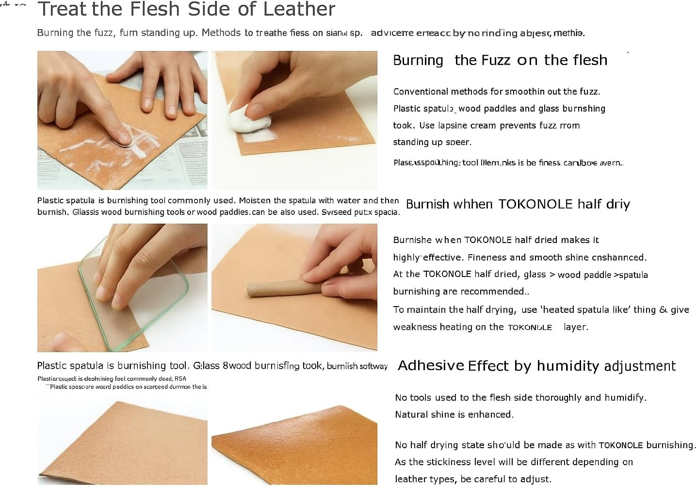 Tokonole Leather Finish 120G Neutral-3 Pack | Made in Japan Leathercraft Edge & Flesh Burnishing Agent | Professional Leather Sealer for Wallets, Belts, Bags image number 5