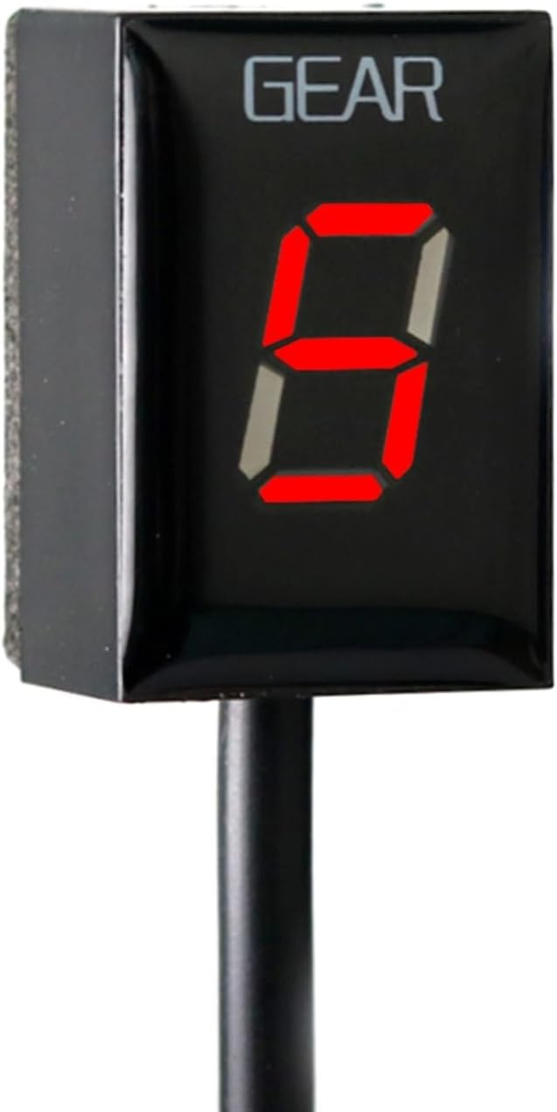 Gear Indicators, for CB300F CB 300 F 2015 2016 2017 2018 CB 300F Motorcycle Accessories1-6 Speed Gear Display Indicator Digital Meter (Size : Red) image number 5