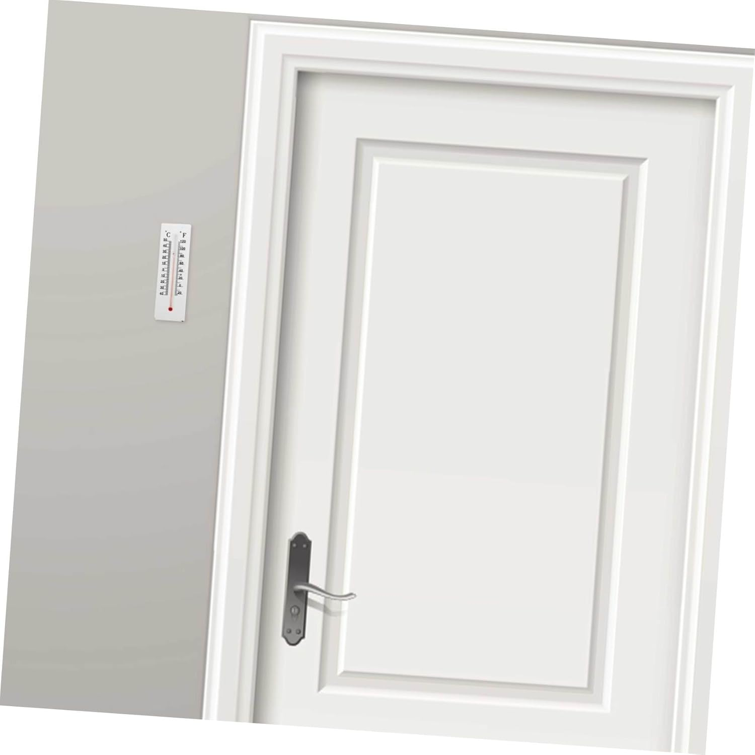 2Pcs Outdoor Thermometer Key Hider Box Weatherproof Key Storage with Temperature Display Plastic Wall-Mounted for Garden and Office Decor image number 1