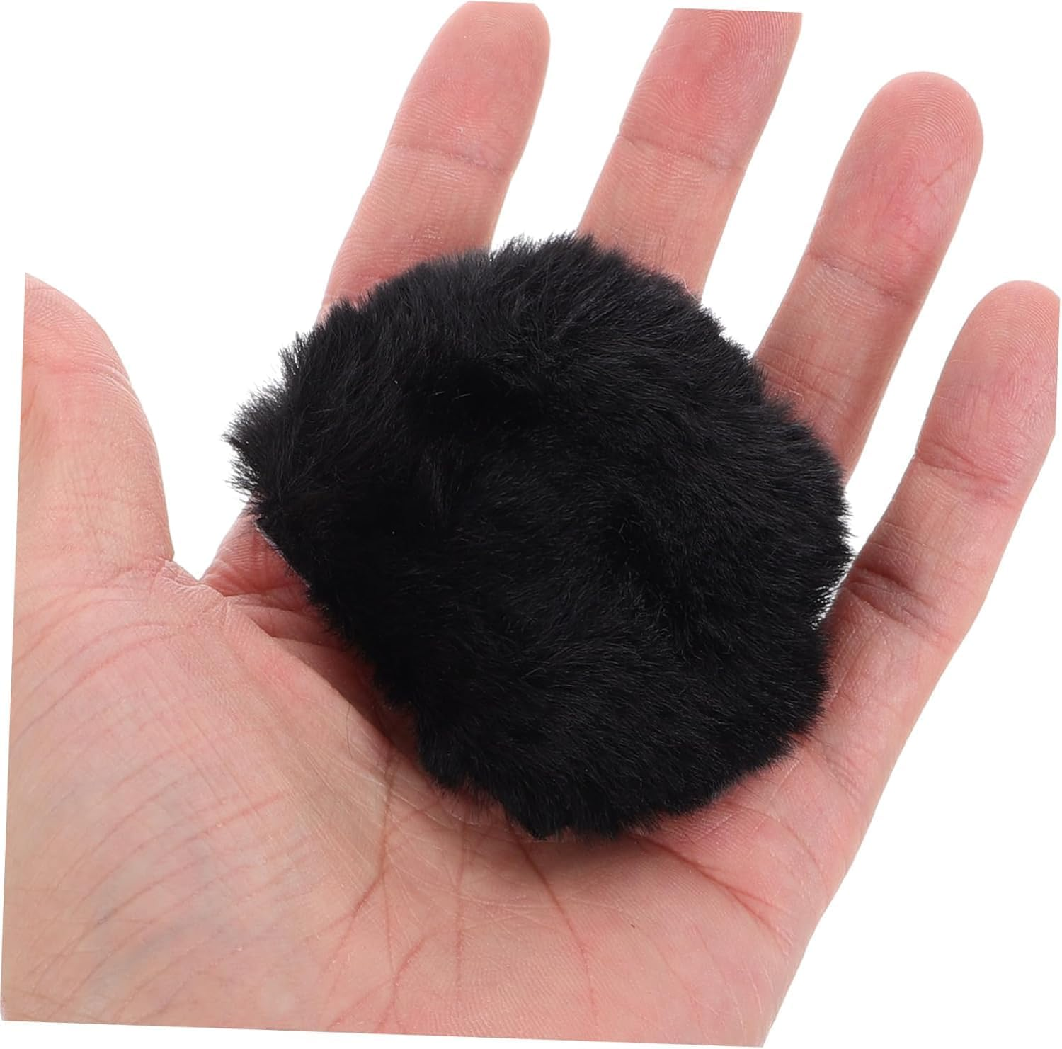 2Pcs Bear Ear Motorcycle Helmet Decorations,Black Fashionable Soft Helmet Ornaments for Riding Biking and Outdoor Activities image number 1