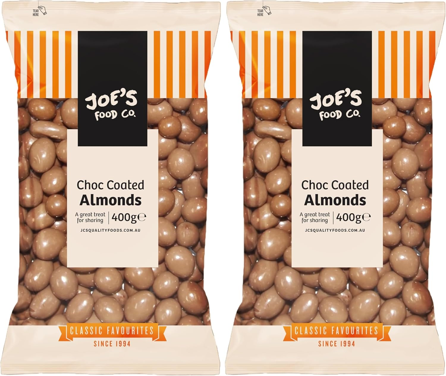 Joe'S Food Co. Chocolate Coated Almonds, 400G image number 1