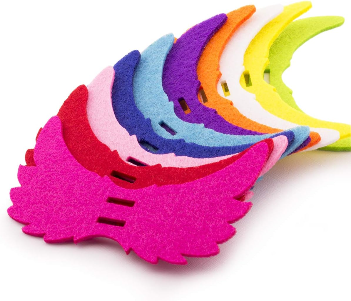 100Pcs Colorful Felt Angel Wing Lollipop Tag/Candy Holder for Parties/Baby Shower image number 6