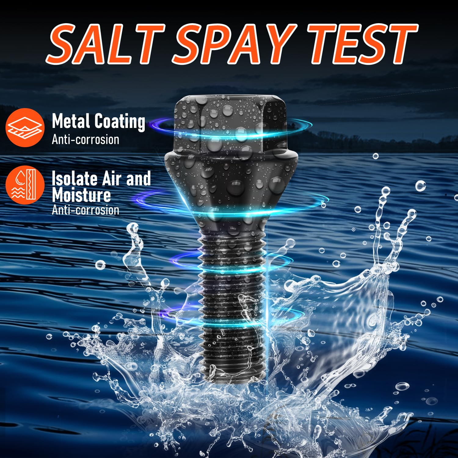 Wayjun 4 Pcs Wheel Lug Nuts M14 X 1.25 for BMW F30 F35 F10 F02 E70 36136781151 image number 4