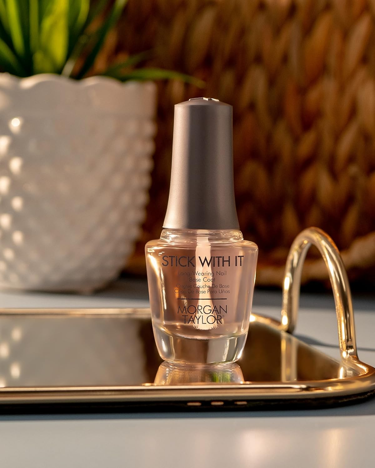 Morgan Taylor Nail Polish Lacquer Stick with It 15Ml Base Coat Basecoat image number 1