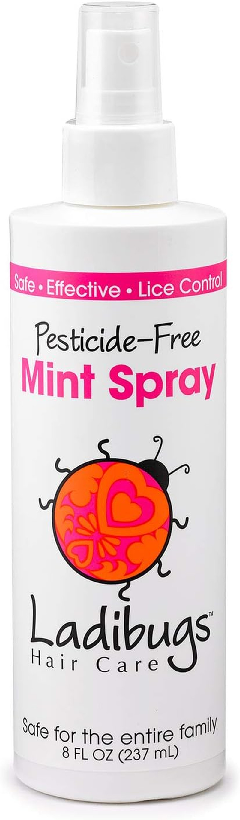 Ladibugs Lice Prevention Mint Spray 8Oz | Natural Ingredients | Highly Effective Lice Treatment Spray | Daily Use image number 3