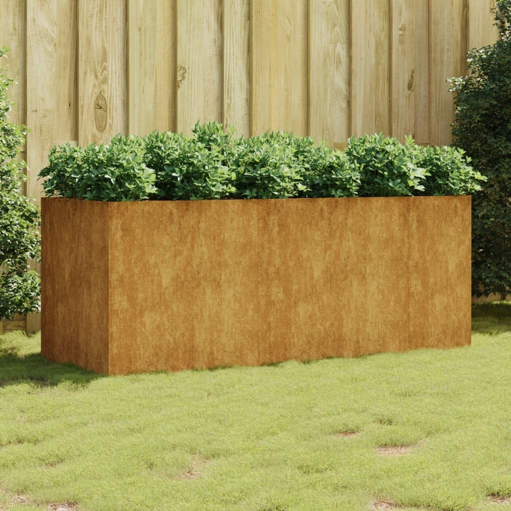 Garden Raised Bed 200X80X80 Cm Corten Steel image number 6
