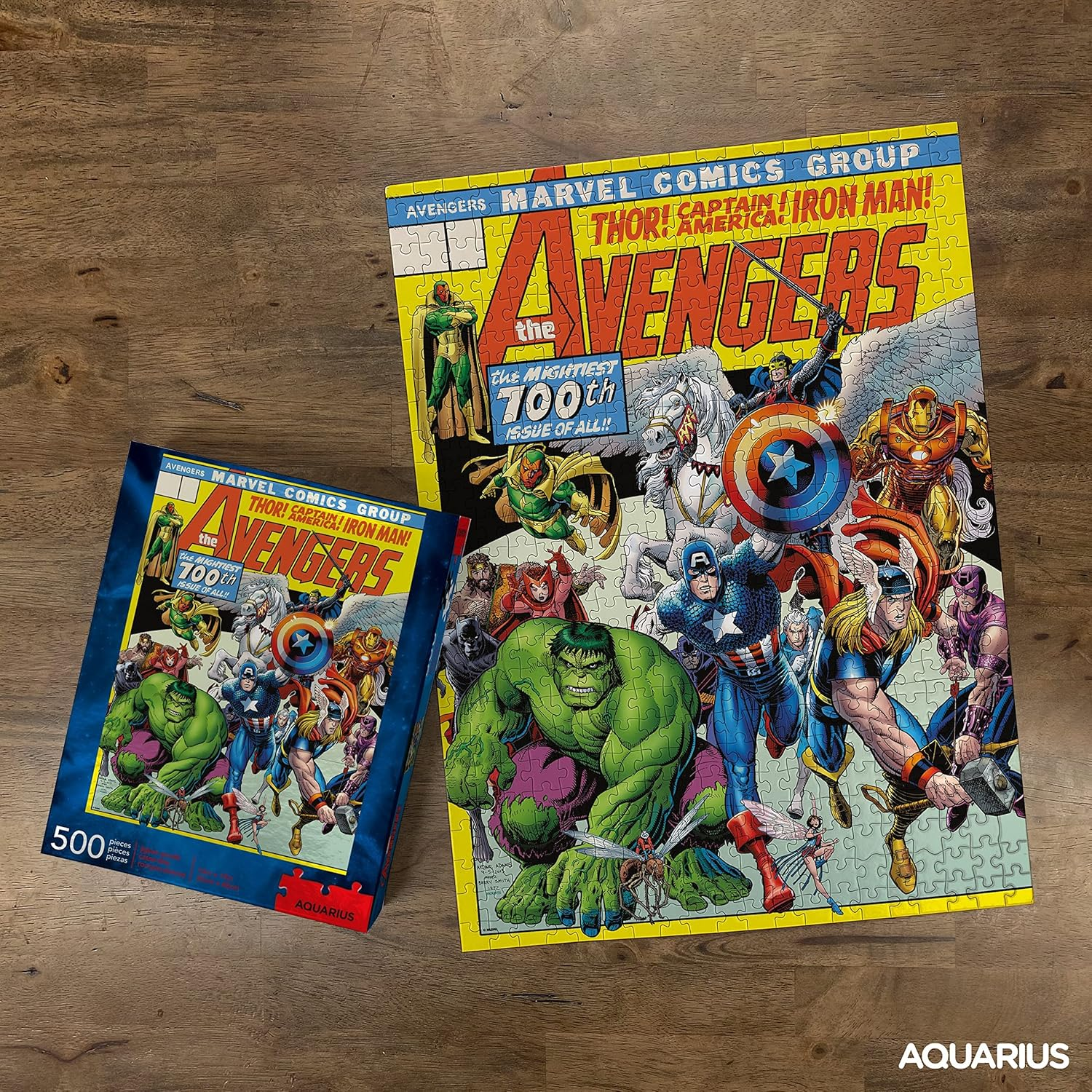 Aquarius Marvel Avengers Cover Puzzle 500-Pieces image number 2