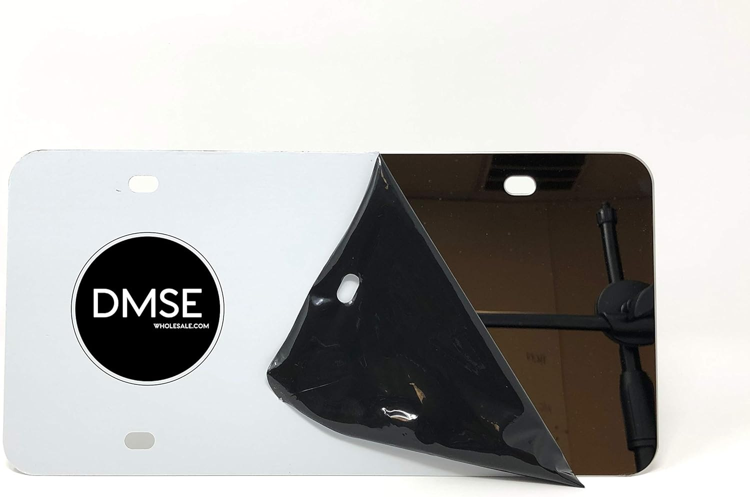 DMSE Wholesale Black Blank Metal Aluminium Automotive License Plate Plates Tag for Custom Design Work - 0.025 Thickness/0.5Mm - Us/Canada Size 12X6 (Black) image number 3