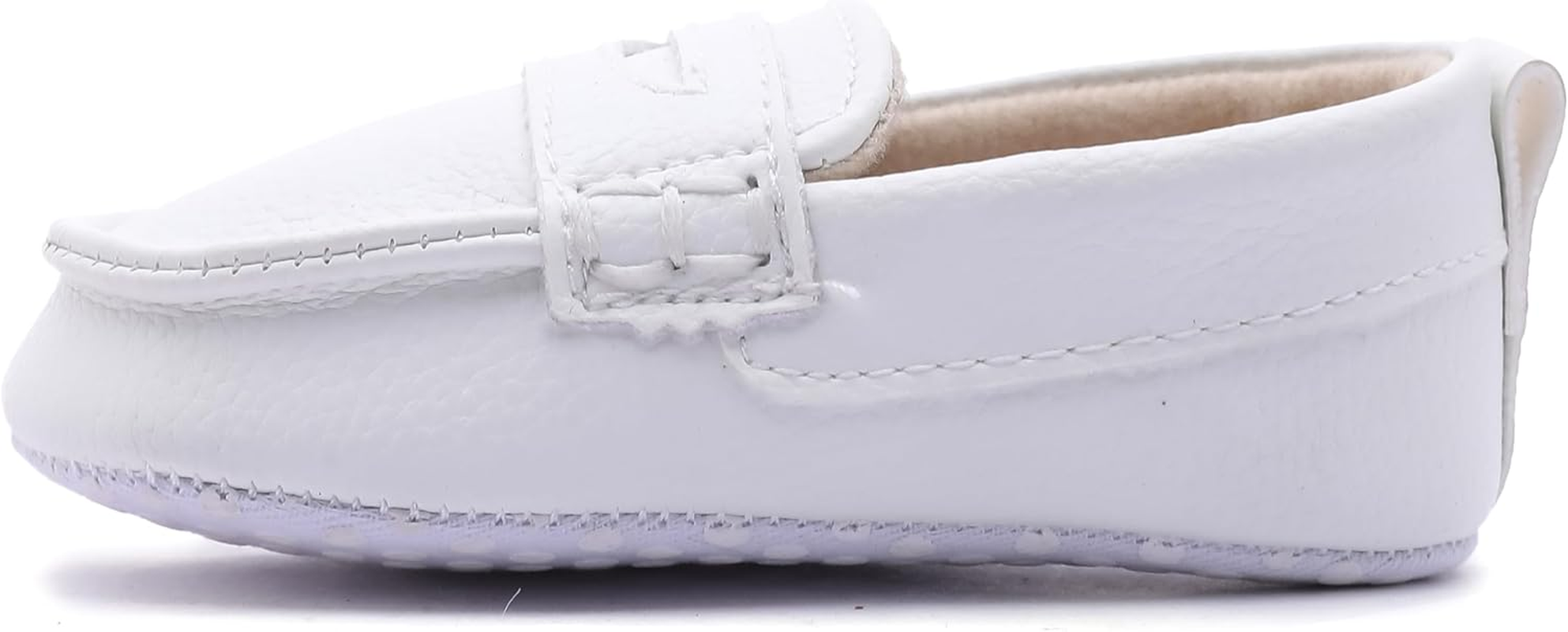 LONSOEN Baby Toddler Boys Girls Loafers Newborn Leather Moccasins Infant First Walking Dress Shoes image number 5