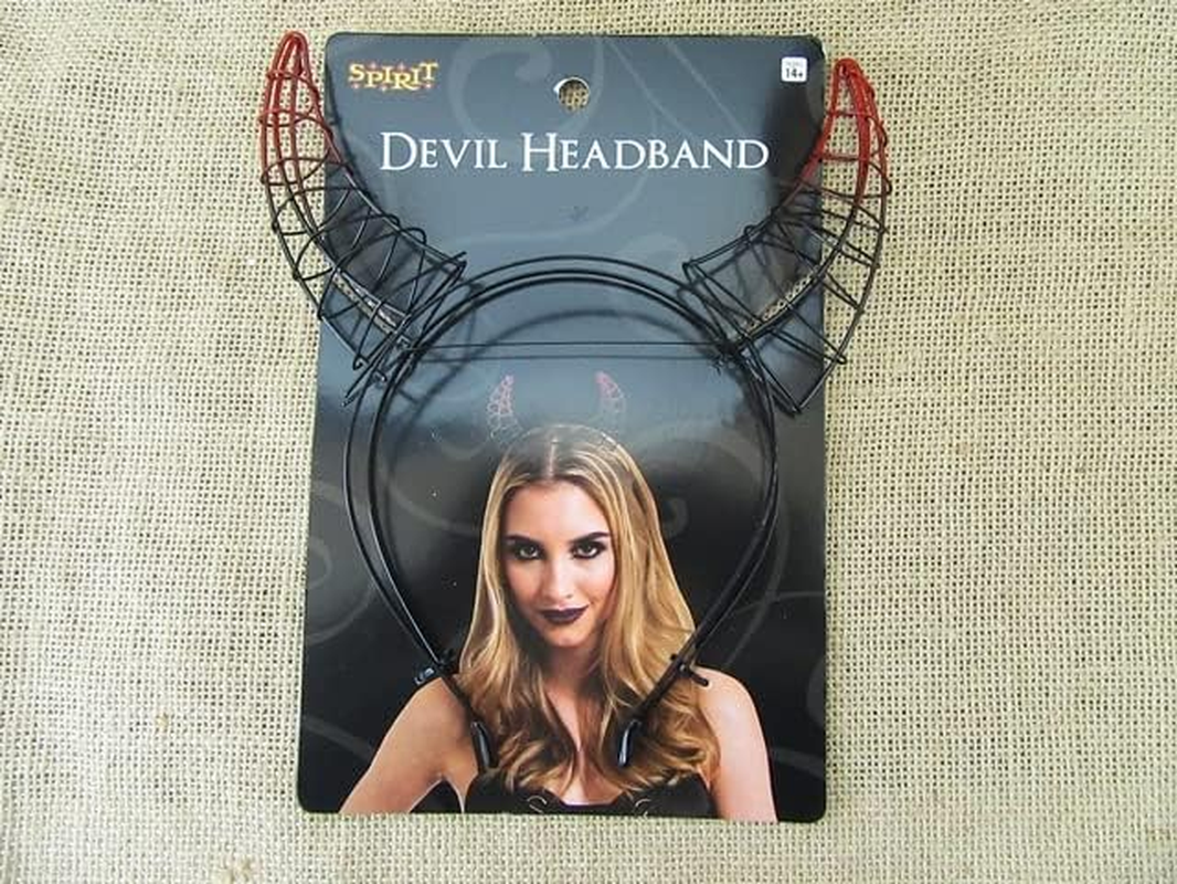 4Pcs Devil Ox Horn Hair Hoop Halloween Party Nightclub Headband
