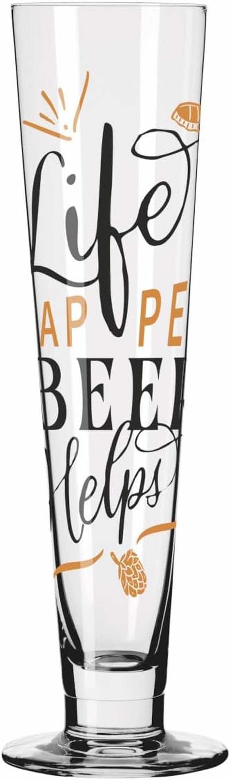 RITZENHOFF 6271002 Beer Glass 330 Ml Set of 2 Heldenfest Series with Saying Multi-Coloured Made in Germany image number 4